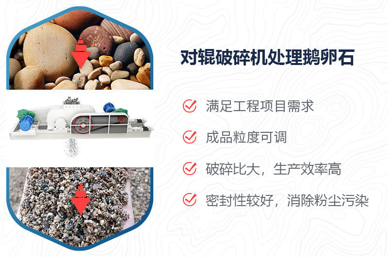 對輥破碎機能擠鵝卵石嗎？附視頻