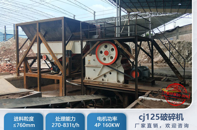 cj125破碎機是多大？參數(shù)及價格
