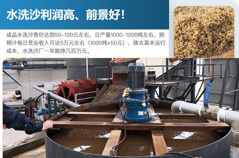 水洗砂的原料是什么？水洗沙一年能掙多少錢？
