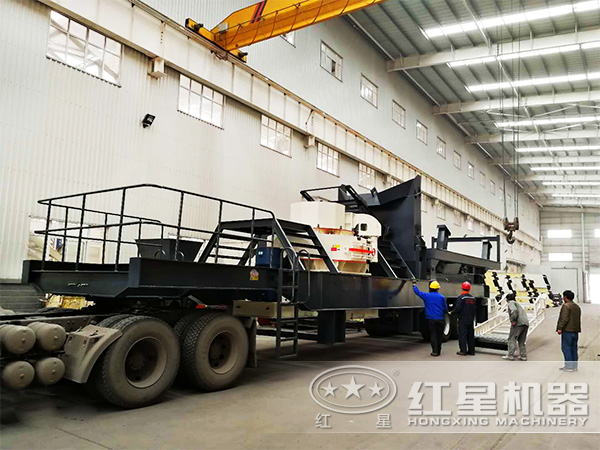 青石、鵝卵石等物料制砂處理推薦使用車載流動(dòng)制砂機(jī)