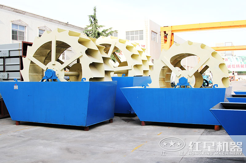 一天能洗3000噸的3020輪斗式洗砂機(jī)，以高產(chǎn)威震四方
