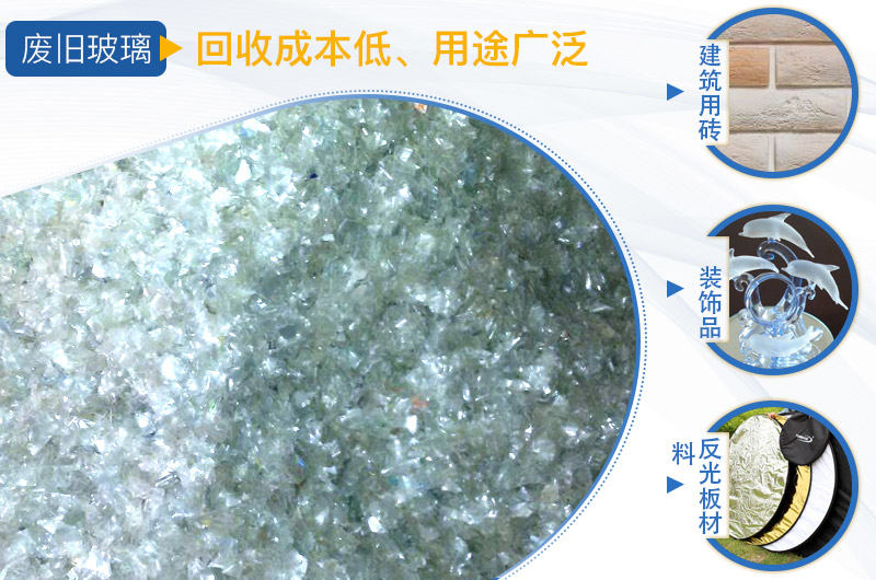 廢玻璃回收低成本，高收益